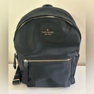 kate spade New York Large Chelsea Black Nylon Backpack